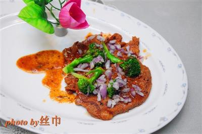 Delicious Western fried steak