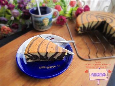 Zebra-shaped cakes