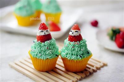 Copas de Navidad pastel