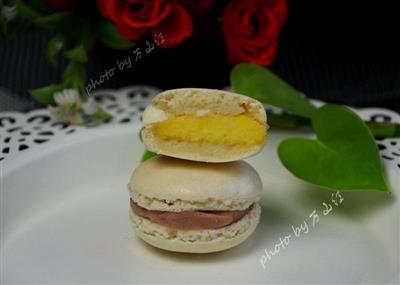 Crema apretado macarón