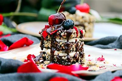 A high-energy high-exam requirement - a pound of chocolate walnut cake