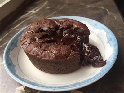 Cake de chocolate de lava