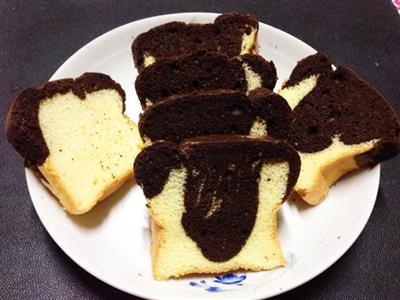 The beautiful marble cake