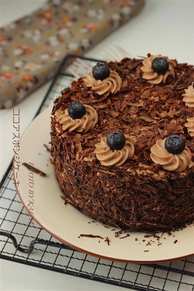 Cocoa sponge cake