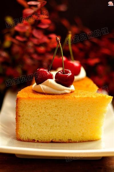 Whole egg sponge cake