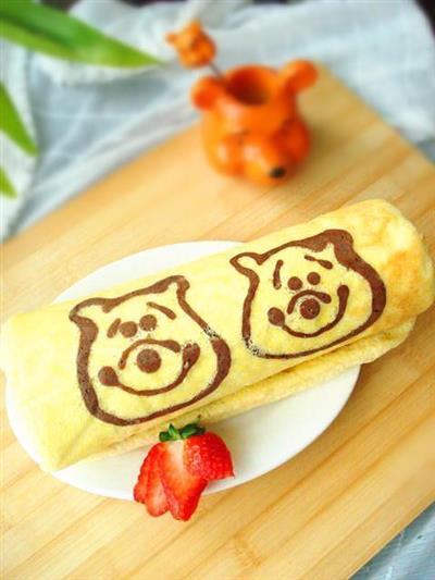 Pequeño oso Winnie pastel roll