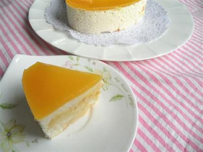 Naranja espejo pastel de pasta