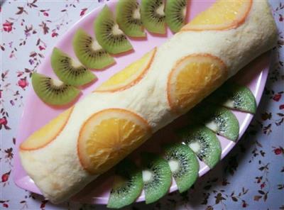 Orange cake rolls