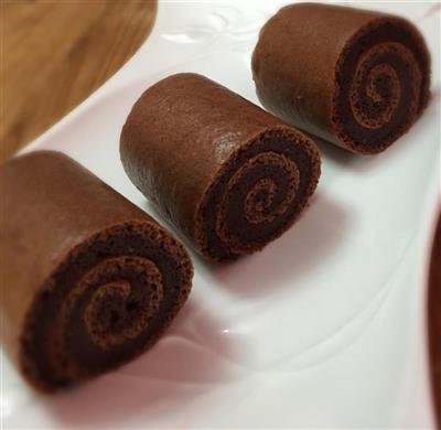 Rollo de pastel de chocolate