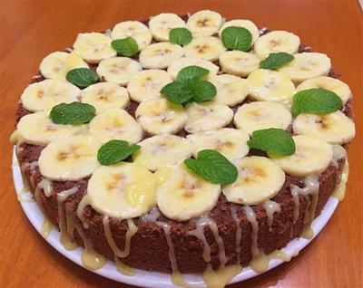 Cake de banana chocolate