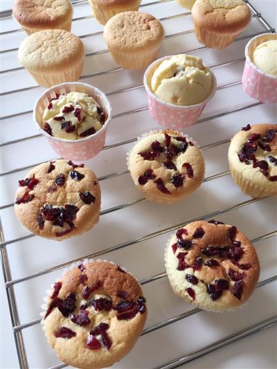 A small cranberry cake