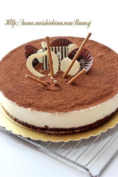 Cocoa and cheese cake