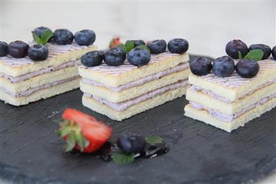 Elegant and noble - blueberry cake