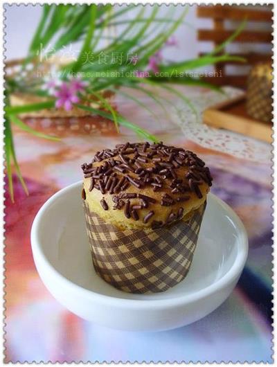 Cake de muffin de chocolate