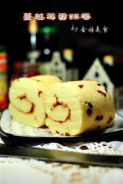 Cranberry cake rolls