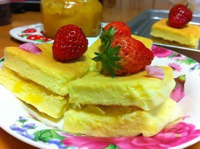 Sopa de piña pellizcado pastel de algodón