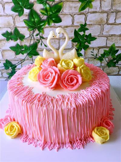 Pastel de aniversario de boda