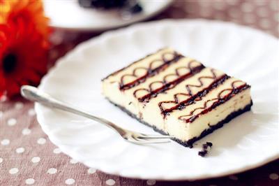 Cheese cake with lace