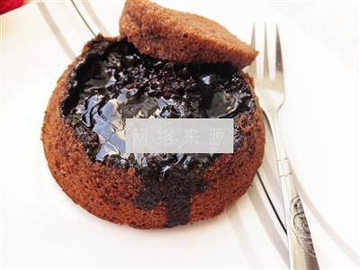 Cake de chocolate de lava