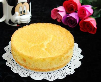 Oil-free low-sugar sponge cake