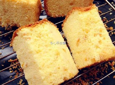 Cake with orange juice