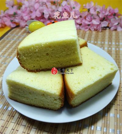 Sponge cake in a rice cooker