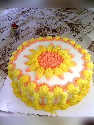 The sunflower cake