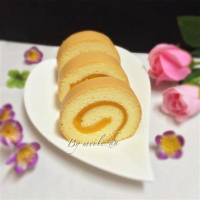 Mango destilada leche torta roll