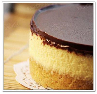 Chocolate queso pastel