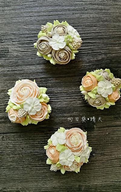 Korean flowers - a beautiful cupcake