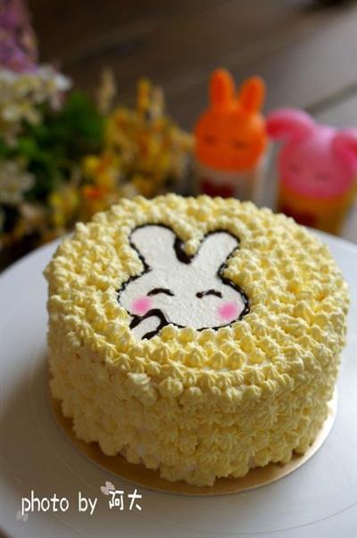 Birthday cake for rabbits