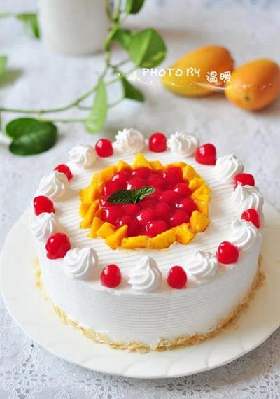 Fruit and milk cake