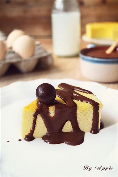 Chocolate queso pastel