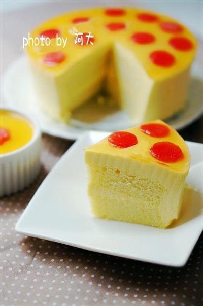 Mango yogurt mousse