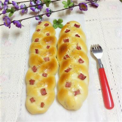 Bacon and spinach bread