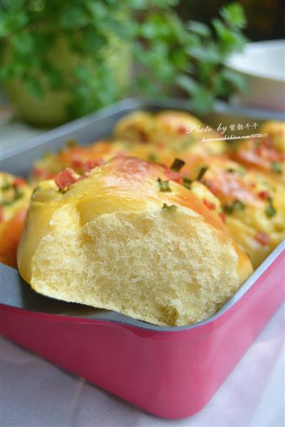 Cheese and ham bread