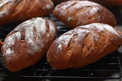 Tomato bread in the sun