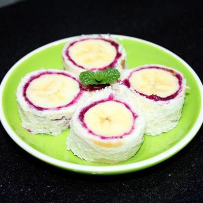 Purple banana rolls