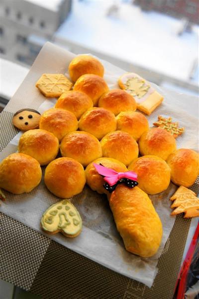 Pan de árbol de Navidad