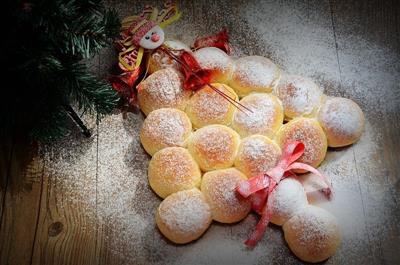 Pan de árbol de Navidad