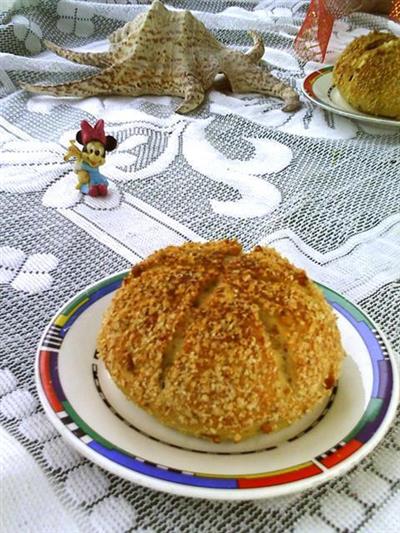 Pan de leche fresca arroz castaño