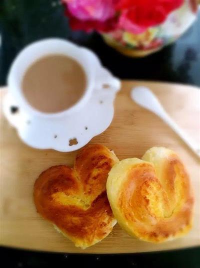 Heart-shaped bread