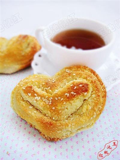 Heart-shaped bread