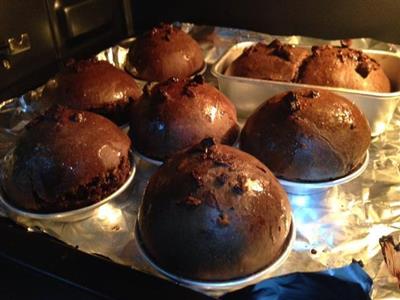 Explosión de pan de chocolate