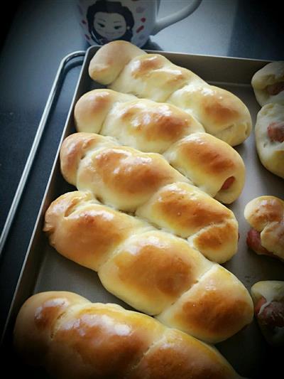 Hot dog rolls - hand mixed