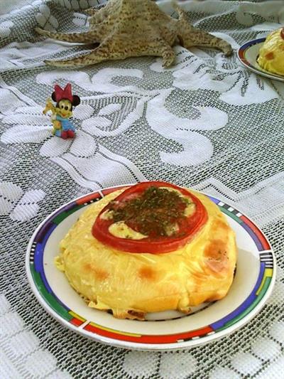 Tomate queso panecillo