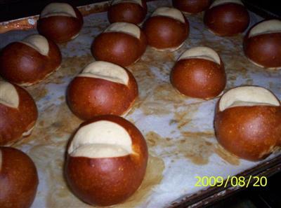 Bread de agua alcalina alemán