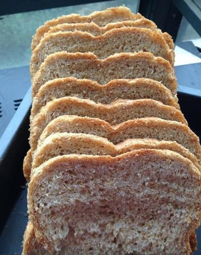 Bread machine version of whole wheat bread