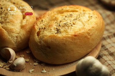 Salty and soft - ultra-soft oatmeal and garlic bread