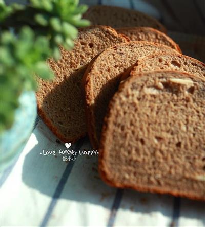 Rollo de pan de cacahuete chocolate